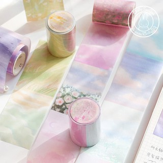 [CARDLOVER] Set washitape/sticker tape DÀI 3M phong cách tranh sơn dầu chủ đề DREAM TRAVELLER