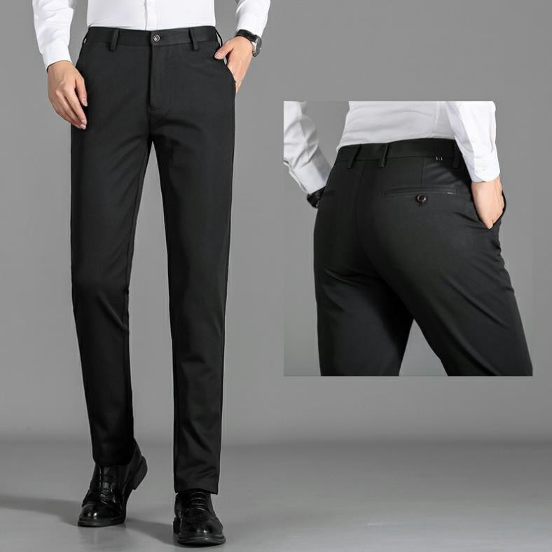 Quần Âu Nam , Quần Tây Nam Cao Cấp Màu Đen Hàn Quốc Dáng Ôm Body