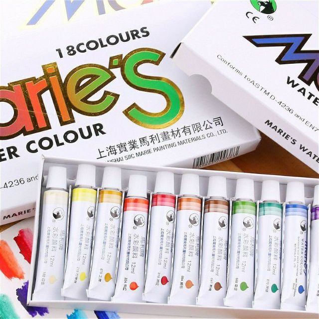 MÀU NƯỚC MARIES 12/18/24/36 Màu