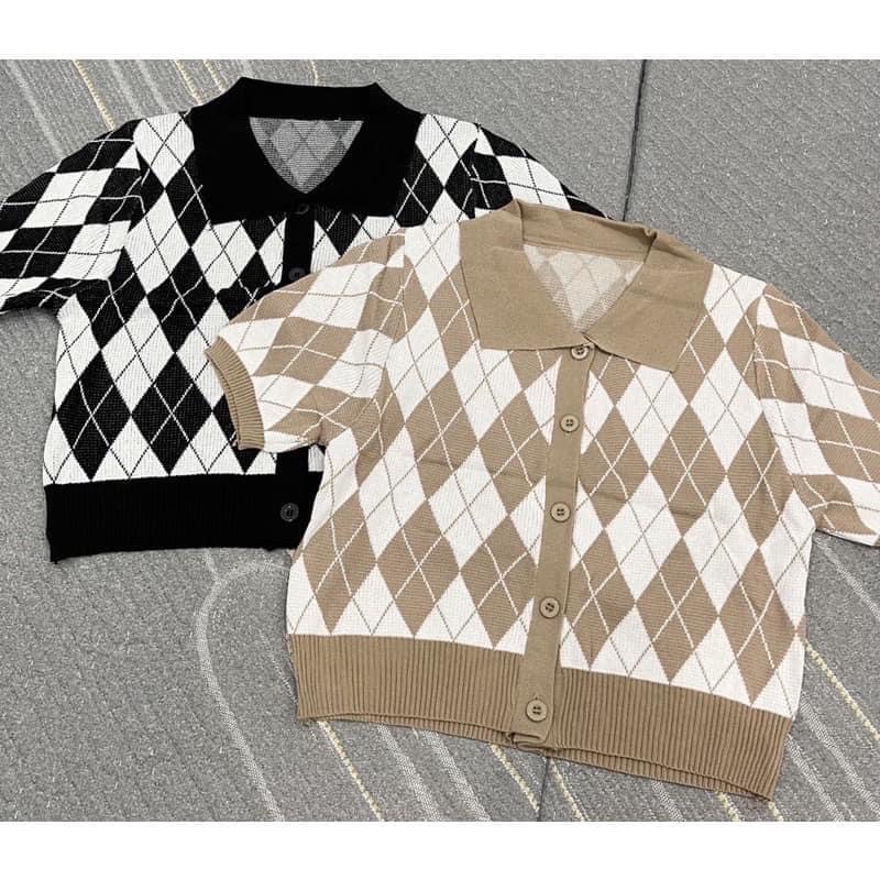 Áo Crotop Polo Len Mongtoghi Hình Quả Trám 2 Màu Siêu hOT | BigBuy360 - bigbuy360.vn