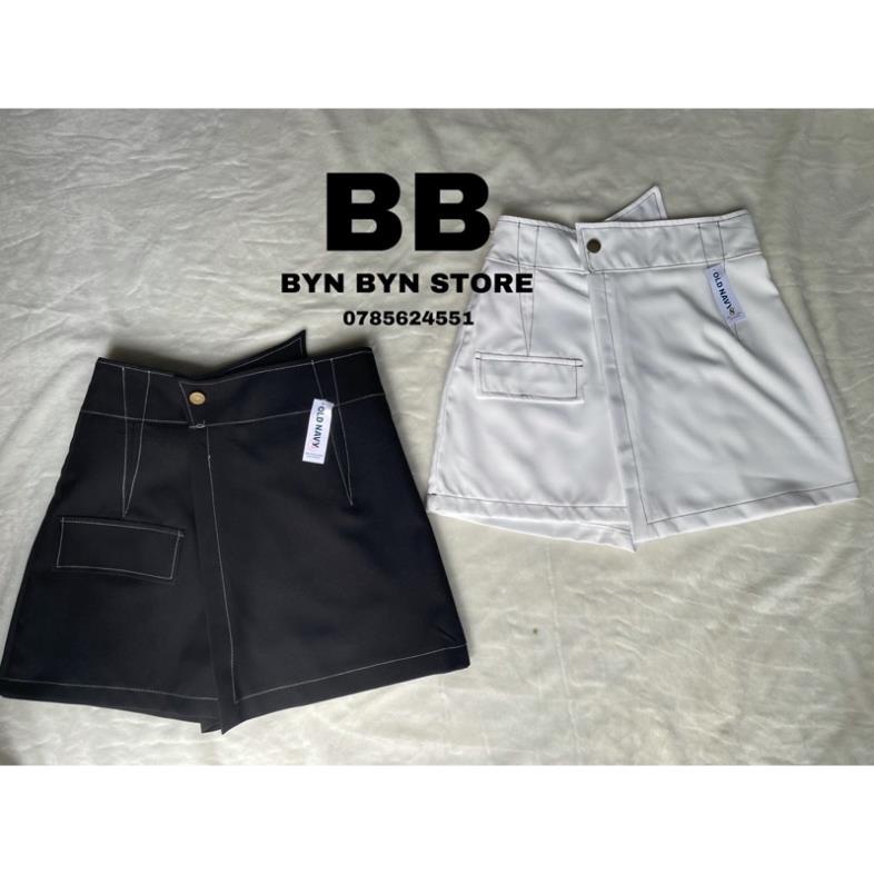 QUẦN  SHORT NỮ GIẢ VÁY CẠP CHÉO VIỀN CHỈ NỔI VV1 [Hàng Siêu Cấp] | BigBuy360 - bigbuy360.vn