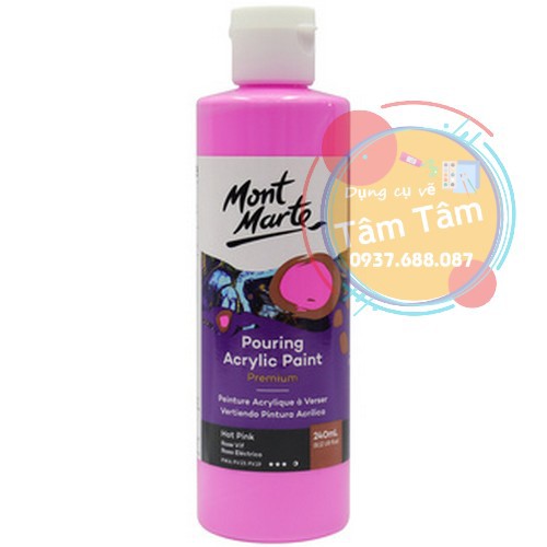 Mont Marte Premium Pouring Acrylic Paint, Màu Acrylic Pouring đăng lần 1/2-Dụng cụ vẽ Tâm Tâm