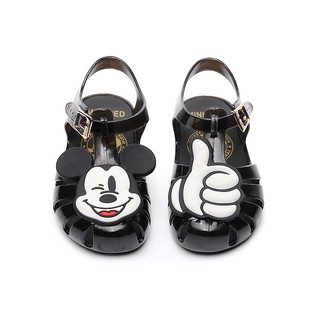 Giày Búp Bê Đính Nơ Mickey Cho Bé Gái