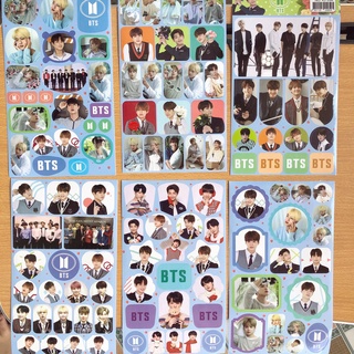 Set 12 tấm sticker bts, hình dán bts bộ 12 tấm