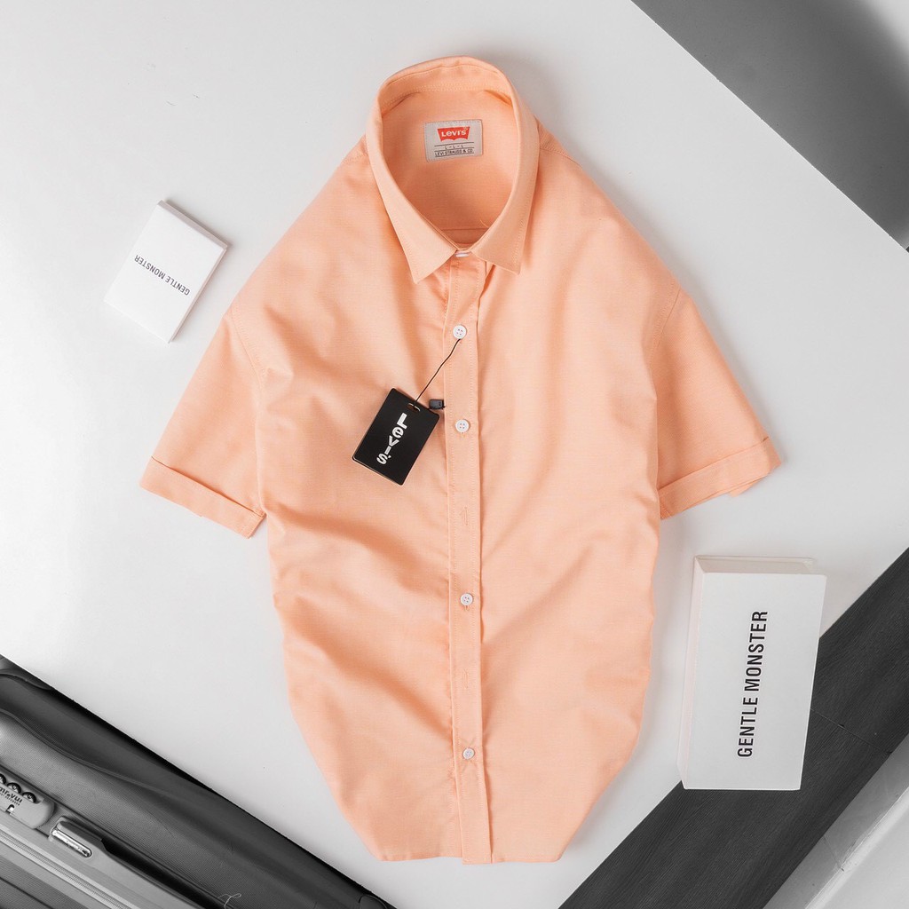 Áo Sơ Mi Nam Ngắn Tay Cao Cấp LV Dáng Slimfit, Vải Trơn,Mềm Mịn,Không Nhăn, Thấm Hút Hàng VNXK | BigBuy360 - bigbuy360.vn