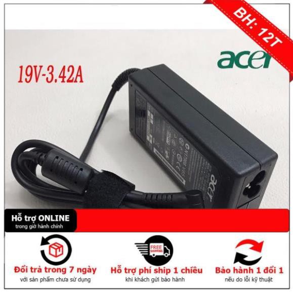 Sạc Dành Cho Laptop Acer 19V - 3.42A 65W - Hàng nhập khẩu