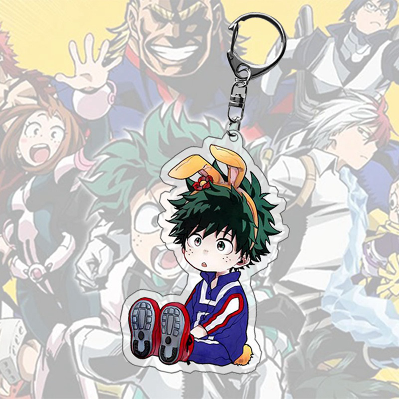 Móc khóa hình nhân vật anime My Hero Academia đáng yêu