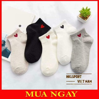 1 Đôi Tất Nữ Hình Trái Tim,Tất Tim Cổ Ngắn, Vớ Nữ Hình Tim