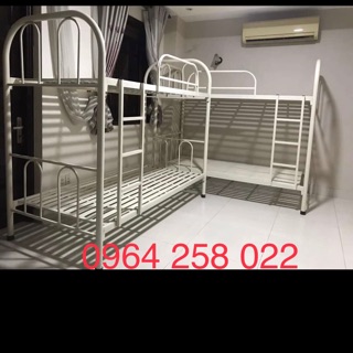 Giường tầng khung tròn ngang 1m2 dài 2m Sài gòn