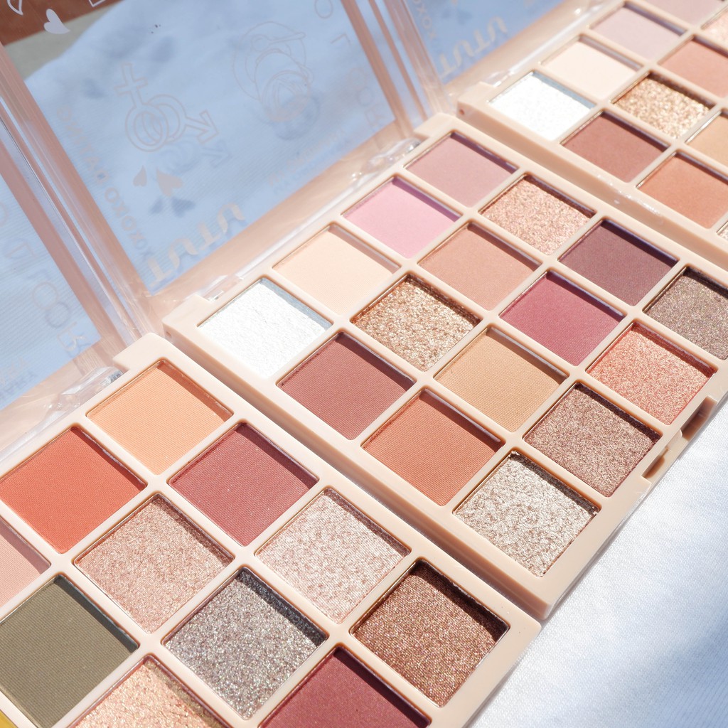 Bảng phấn mắt 16 ô TuTu KaQi Color Eyeshadow Palette có tone nhũ | BigBuy360 - bigbuy360.vn