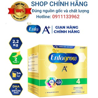 Sữa bột enfa a+ 4 hộp giấy 2.2kg. date t8.2021