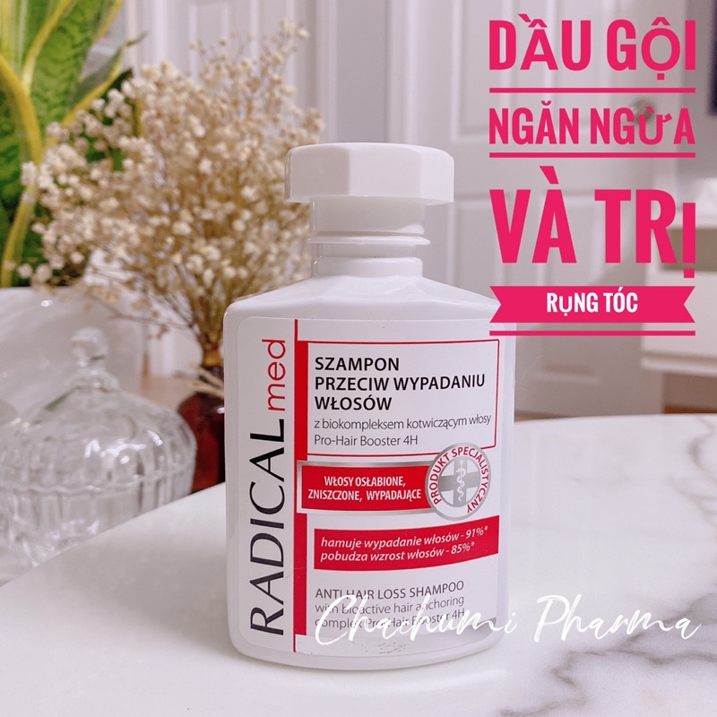 Dầu gội Radical cho tóc yếu, tóc rụng, gàu, da đầu nhờn