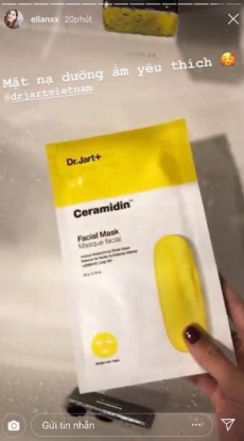 1 hộp 5 miếng Mặt nạ Dr.Jart Ceramidin Facial Mask