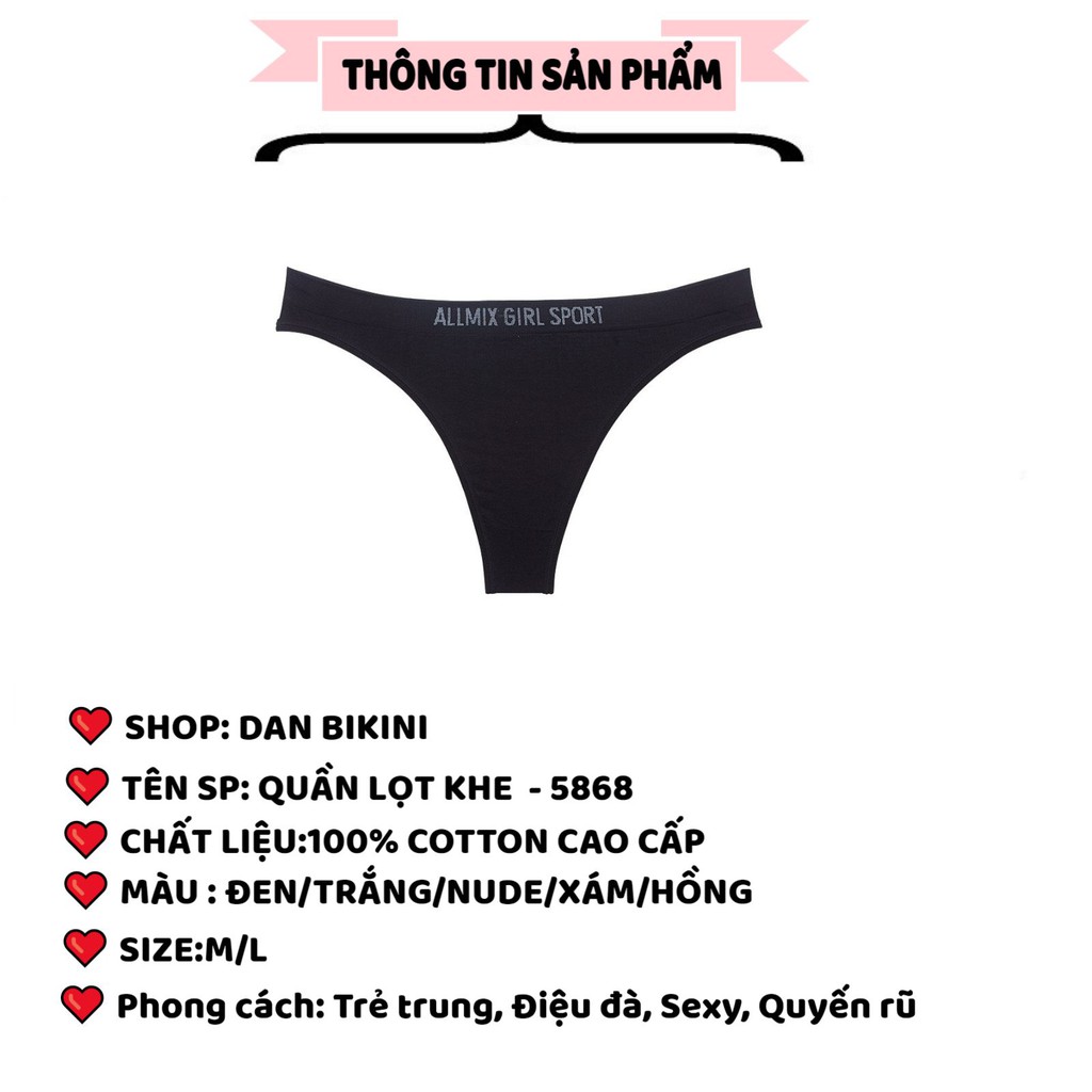 Quần Lọt Khe Nữ ❤️FREESHIP❤️ Quần Lót Nữ Cotton Lọt Khe cạp in chữ ALLMIX GIRL SPORT cá tính mã 5868 | BigBuy360 - bigbuy360.vn
