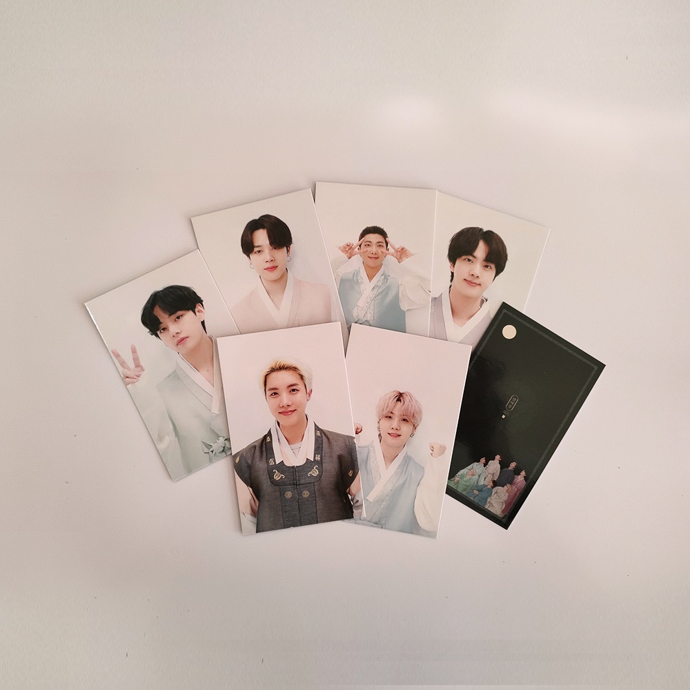 Bộ 7 card BTS ver CỔ TRANG thích hợp để tặng, làm event, ...