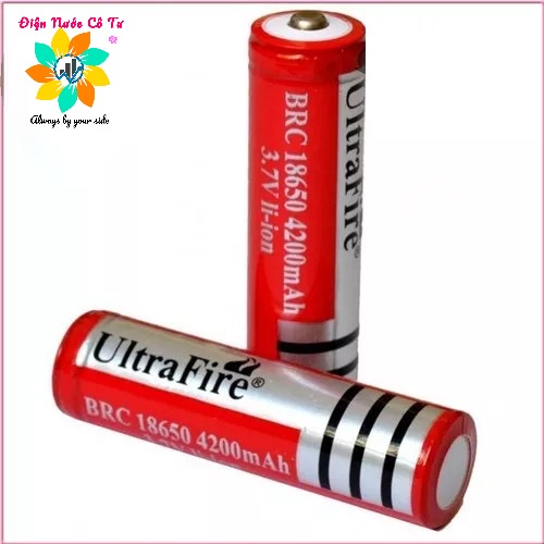 1 cục pin sạc 18650 loại tốt cho quạt sạc quạt mini, đèn pin, máy khoan pin