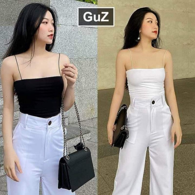 Áo hai giây sợi bún hàng Vnxk chất cotton | BigBuy360 - bigbuy360.vn