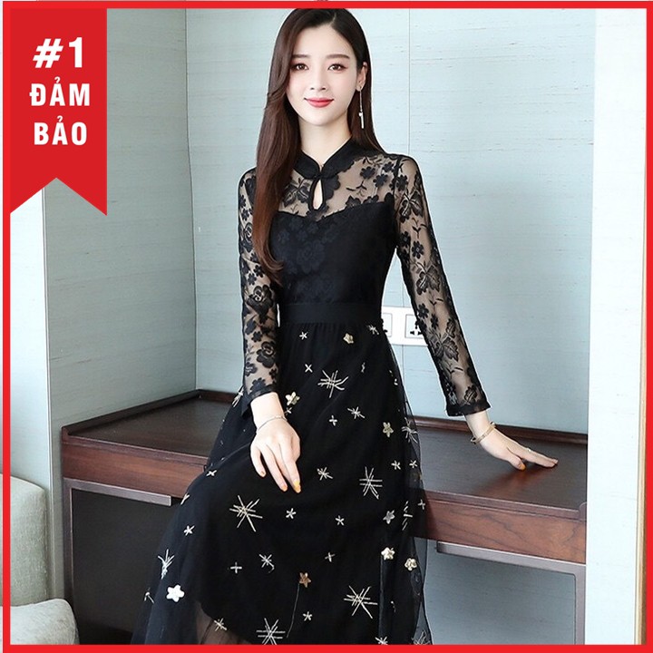 Đầm dự tiệc đính nhũ sang trọng đủ size 30 đến 72kg - QC1 | BigBuy360 - bigbuy360.vn
