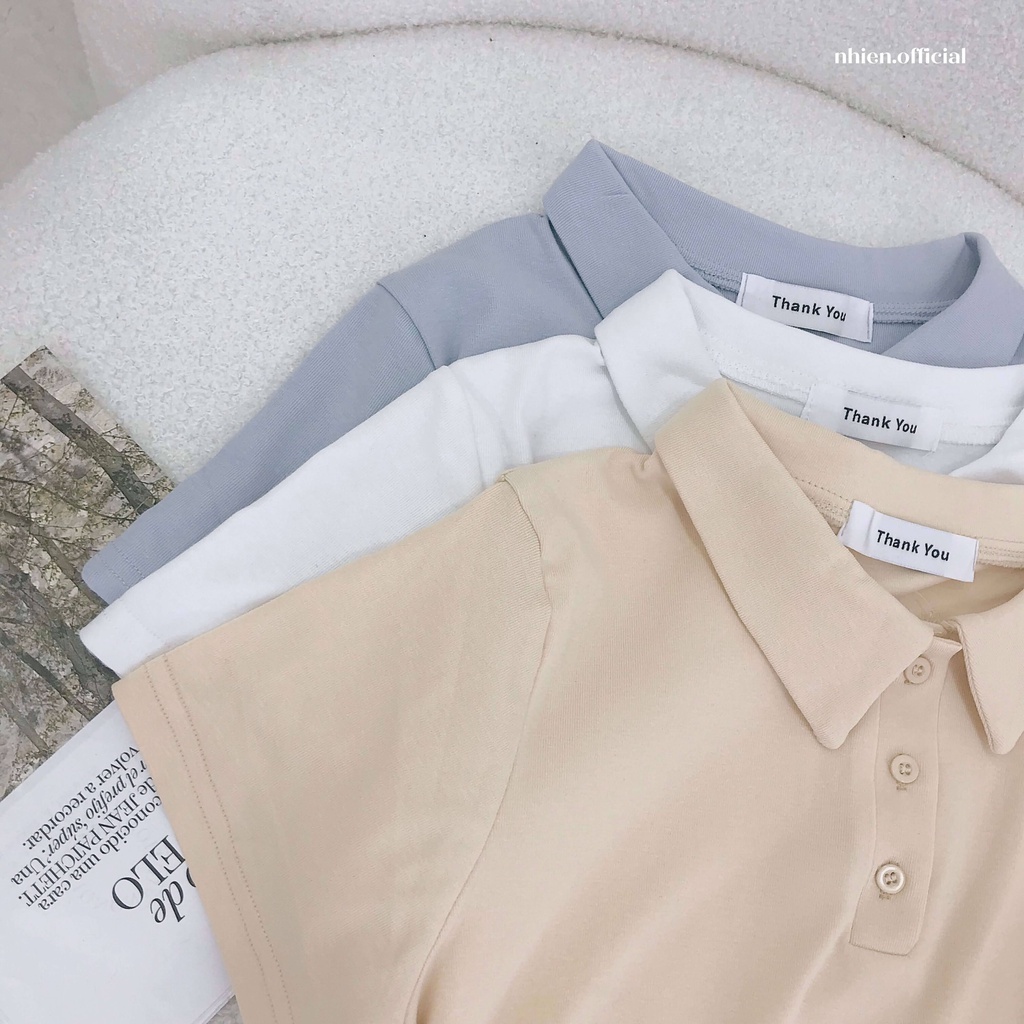 Áo polo nữ lửng nhiennhienvintage BT83