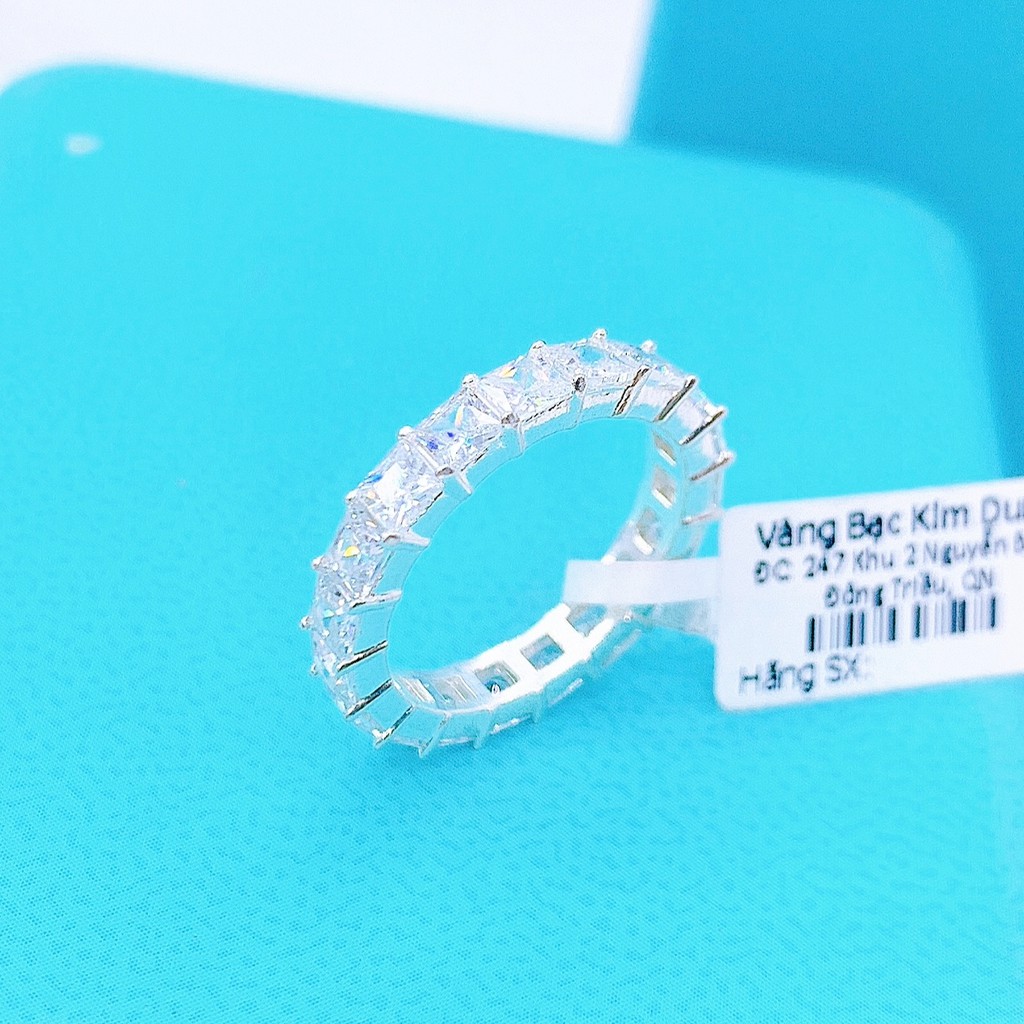 Nhẫn bạc 925 full đá sáng lấp lánh cá tính đeo ngón nào cũng hợp -Trang sức PLJ