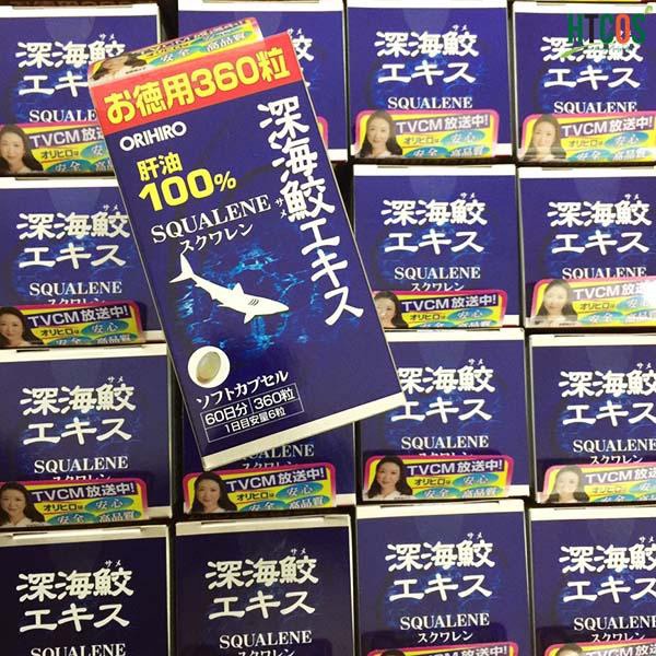 Viên Uống Sụn Vi Cá Mập Orihiro Squalene 360 Viên Nhật Bản