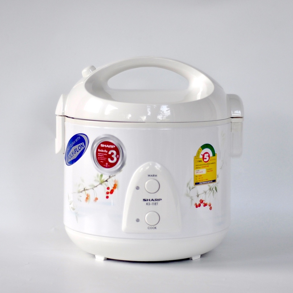 Nồi cơm nắp gài Sharp KS-11ET 1L nồi nhôm nấu nhanh hàng chính hãng. Hàng sẵn màu trắng. HÀNG NHẬP KHẨU THÁI LAN