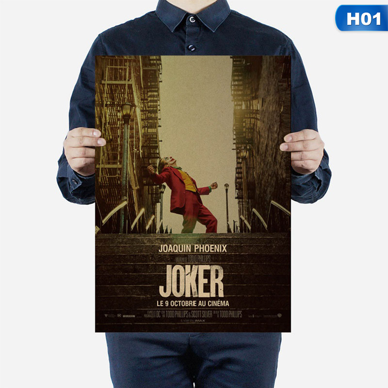 Poster Joker dán tường trang trí phong cách retro