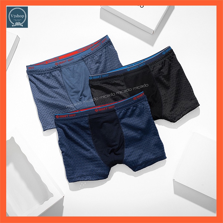 Quần sịp đùi nam boxer quần lót nam thông hơi cao cấp Nhật Huy SĐ11