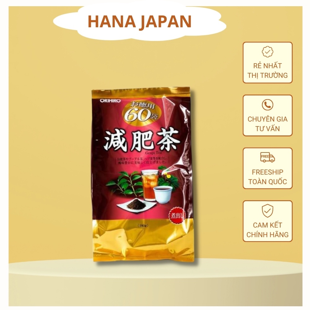 60 gói; Trà thảo mộc đẹp da, đẹp dáng