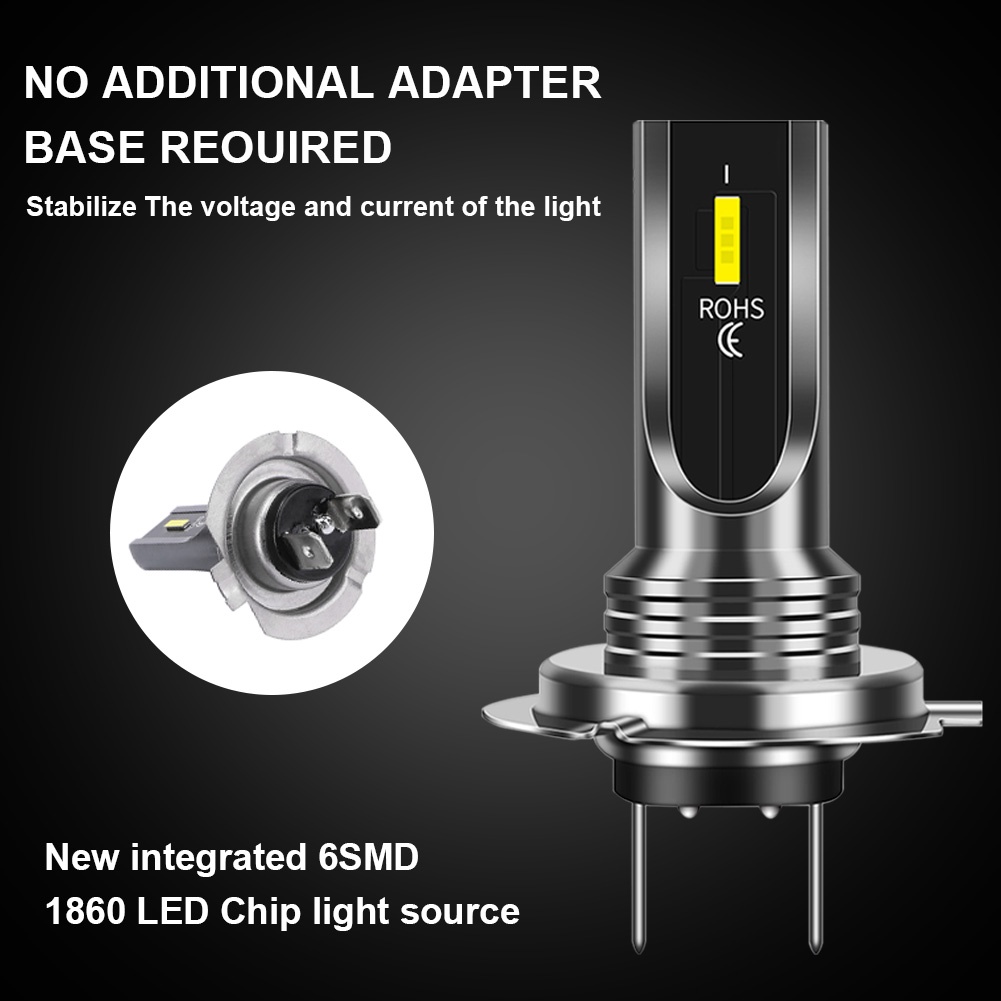 Bộ 2 bóng đèn pha 2000lm h4 h7 12v-24v LED cho xe mô tô/ xe hơi