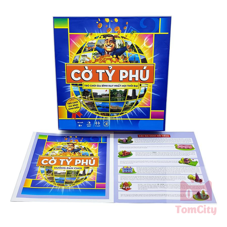 Bộ Cờ Tỷ Phú Việt Nam màu xanh Tomcityvn