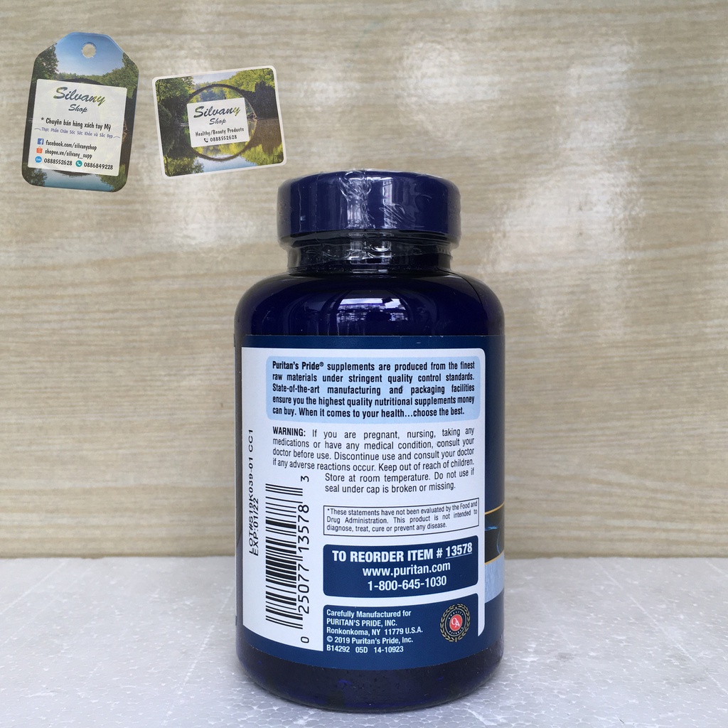 Viên uống Alpha Lipoic Acid 300mg Puritan's Pride - Đẹp Da, Chống Lão Hóa, Hỗ Trợ Đường Huyết