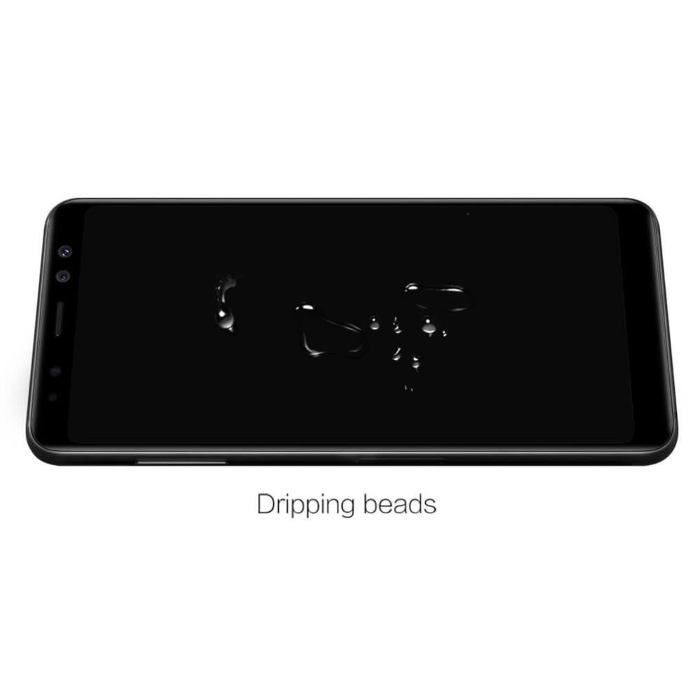 Miếng dán kính cường lực full màn hình 111D cho Samsung Galaxy A8 Plus 2018 (siêu mỏng chỉ 0.3mm) - Hàng nhập khẩu