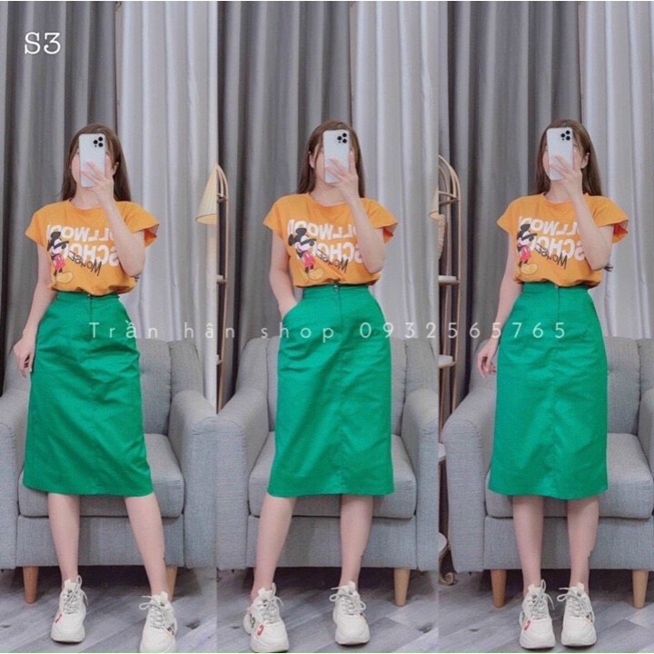 - Sét Áo MICKEY Kèm Chân Váy Dài Nghộ Nghĩnh ❤️MAZING HOTTEEN SHOP❤️