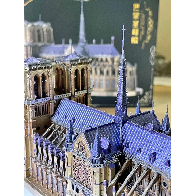 Đồ Chơi Lắp Ráp Mô Hình 3D Bằng Kim Loại Piececool Nhà Thờ Đức Bà Paris