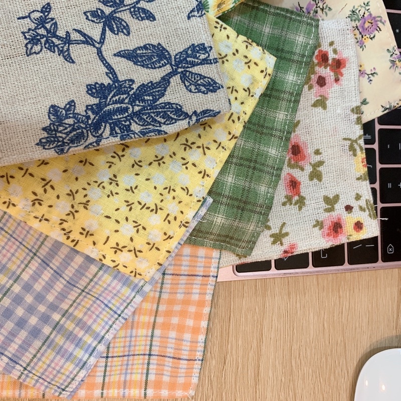 Miếng lót ly, cốc bằng vải hoạ tiết hoa phong cách vintage - Vintage floral coaster