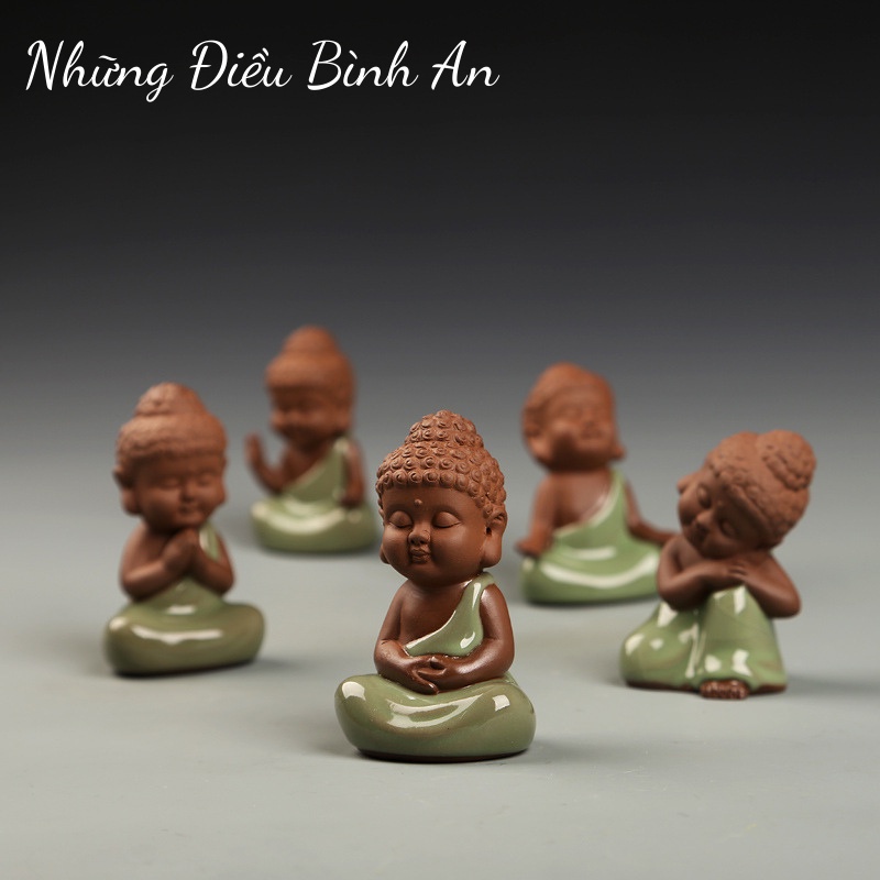 Tượng chú tiểu dễ thương/ Sét 3 nhà sư mang lại bình yên, nhẹ nhàng, thư thái 💕FREESHIP 50k💕 - Những Điều Bình An
