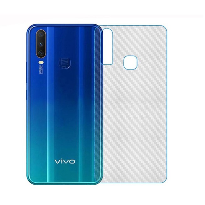 Set 5 Phim Dán Bảo Vệ Mặt Sau Chất Liệu Sợi Carbon Cho Vivo Y19 Y11 Y12 Y15 Y17 (2019) Y91C