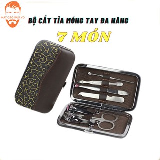 Bộ bấm móng tay, móng chân, cắt tỉa móng tay 7 món shaver mới