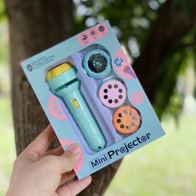 [Rẻ vô địch] Đèn pin chiếu hình có 10 đĩa 80 hình chiếu ngộ nghĩnh dành cho bé yêu -supersale247