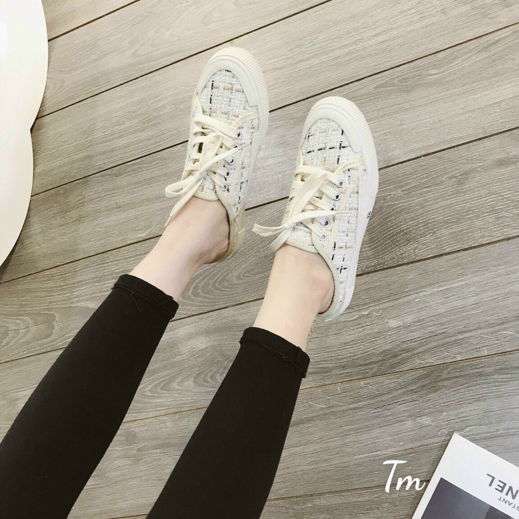 Giày Sục ZaRa , Sục Đạp Gót, Sục 𝐌lb Đạp Gót Kiểu Dáng Trẻ Đẹp Siêu Hót Màu Kem Minhtushoes | BigBuy360 - bigbuy360.vn