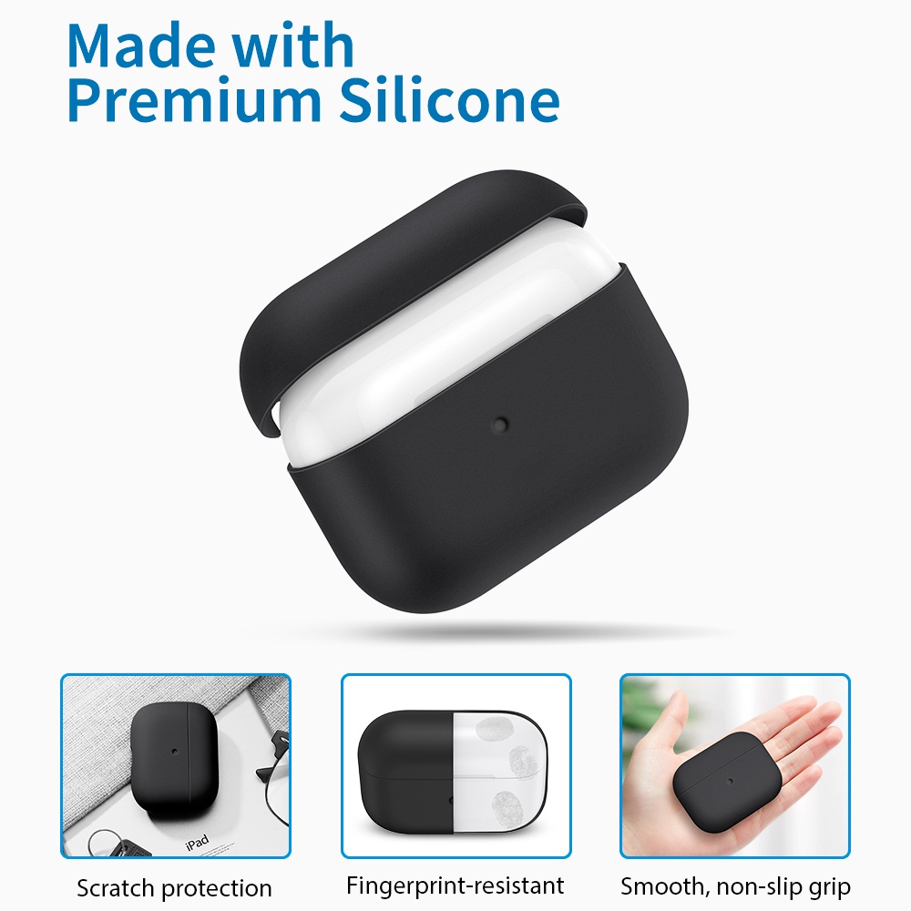 ESR Vỏ bảo vệ hộp đựng tai nghe không dây bằng silicon mỏng cho AirPods Pro Breeze Plus Series