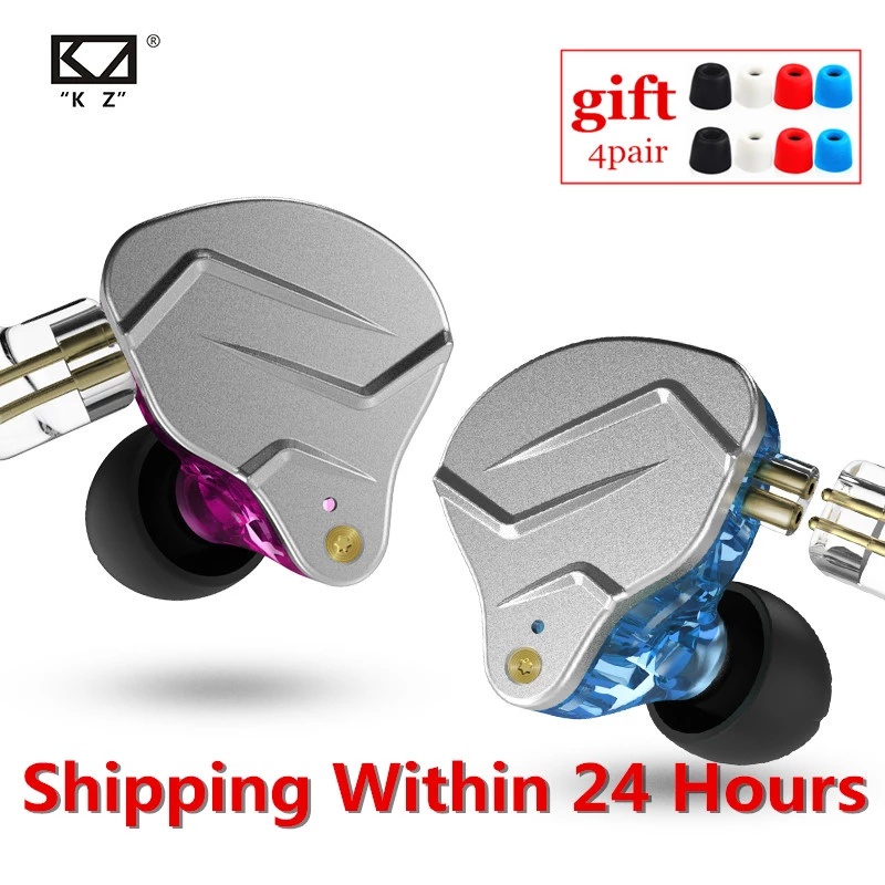 Tai Nghe Nhét Tai KZ ZSN PRO 1BA+1DD Âm Thanh HIFI Chống Ồn