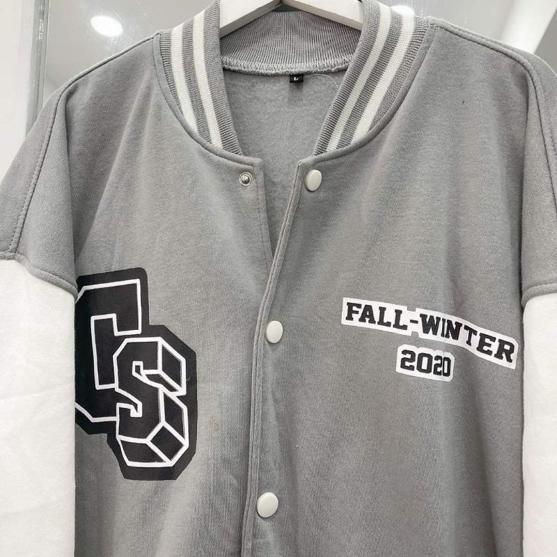 Áo Khoác Nỉ Bóng Chày- Áo Bomber Candles Jacket Nỉ In Hình