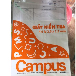Giấy kiểm tra campus