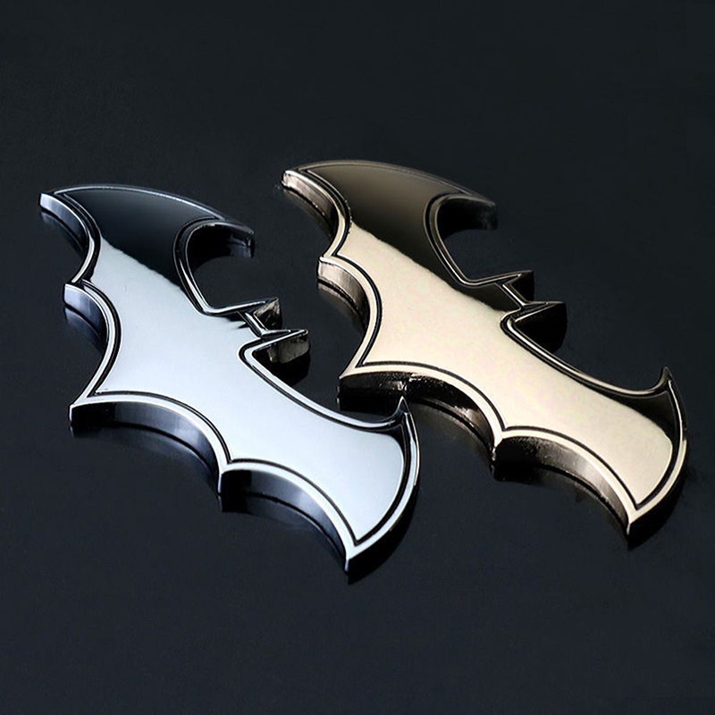 Tem Dán Xe Ô Tô Decal Kim Loại 3D Hình Dơi Trang Trí Ô Tô/ Xe Hơi Kích Thước 8 cm x 3,5 cm [Hàng Loại Đẹp]