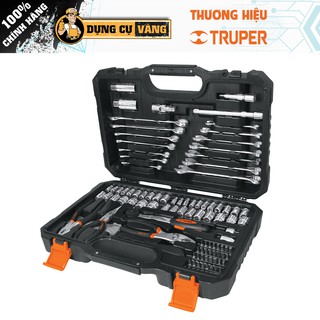 Bộ dụng cụ sửa chữa đa năng,Bộ đồ nghề đa năng,dụng cụ sửa xe,Kìm,Mỏ lết 124 chi tiết Truper set-124
