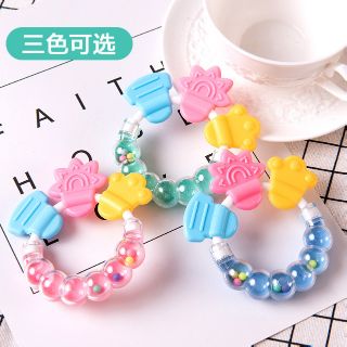 Vòng lục lạc kèm gặm nướu 2in1 silicon mềm cho bé