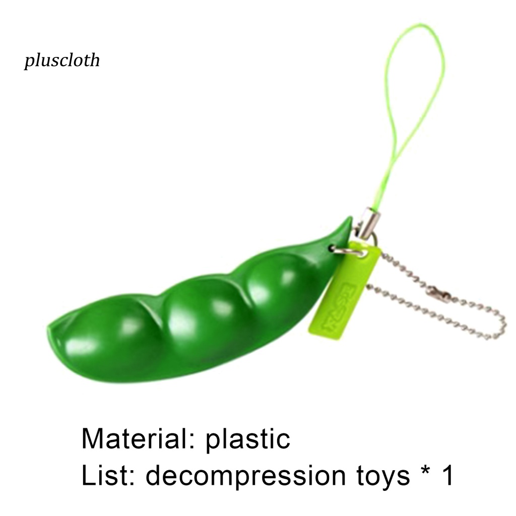 &lt;Pluscloth&gt;Đồ Chơi Bóp Tay Hình Hạt Đậu Siêu Bền Cho Điện Thoại