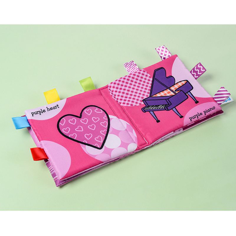 Sách Vải Tiếng Anh 3D Nhận Biết Màu Sắc Phát Triển Đa Giác Quan Cho Bé SV18